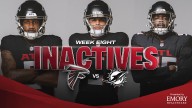 Atlanta Falcons inactives vs. Miami Dolphins