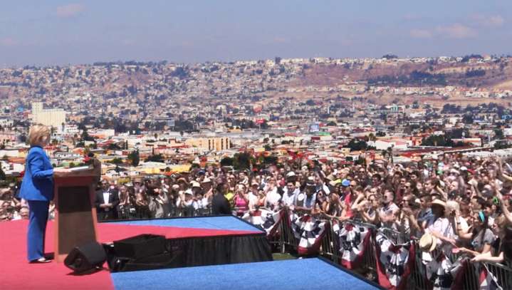 Hillary Clinton Makes 'Get Out The Vote' Tour Stop In Tijuana