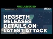 2 more narcoterrorists killed in latest US attack, Hegseth says