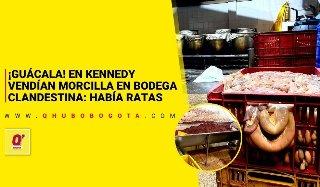 En Kennedy: vendían morcilla en una bodega clandestina. Había ratas