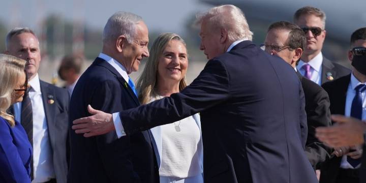 LIVE: Trump is in Israel to tout a ceasefire he believes could foster lasting Middle East peace