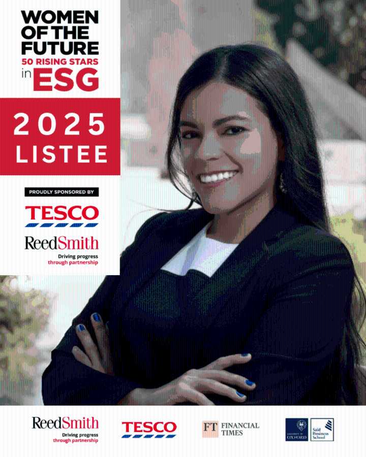 El Financial Times destaca a la venezolana Linda Montilla Celis entre las 50 Rising Stars in ESG 2025