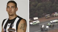 Former Collingwood player Shannon John Cox sentenced over fatal crash that killed two elderly women