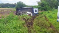 Volcó un camión en la Ruta 30