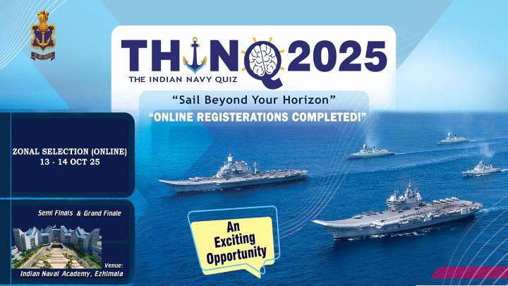 Indian Navy quiz THINQ 2025 heads to zonal round; semi-finals at INA Ezhimala in November