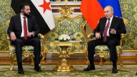 Syria’s interim president visits Putin in Moscow for first meeting since fall of Assad regime