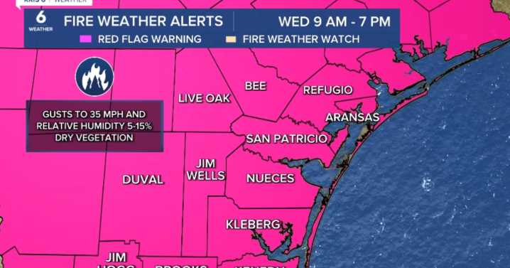Fire danger increases behind the cold front that arrives tonight