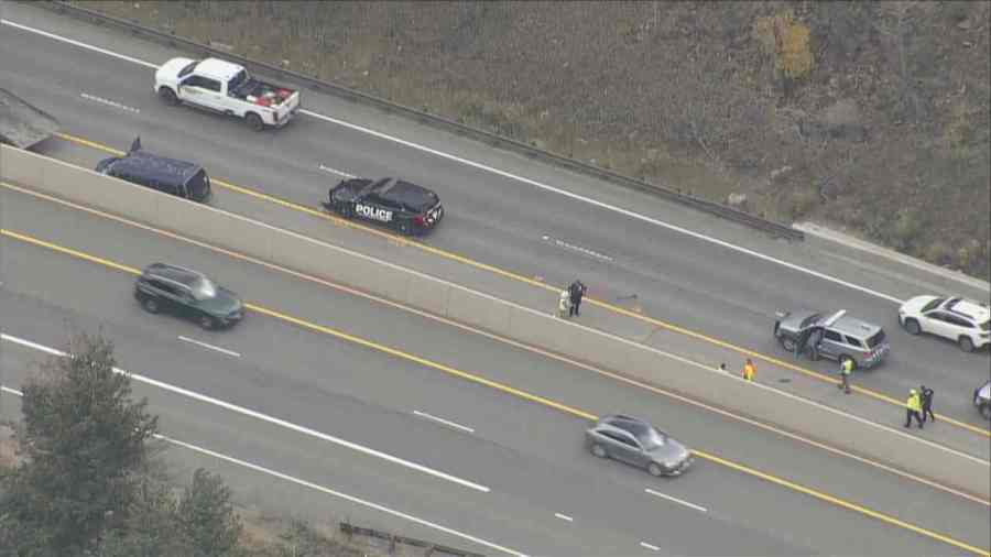 Search underway for stolen shuttle bus that hit police vehicle on I