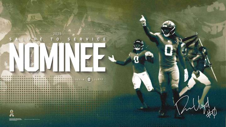 Jaguars Celebrate Salute to Service, LB Devin Lloyd Named 2025 Award Nominee