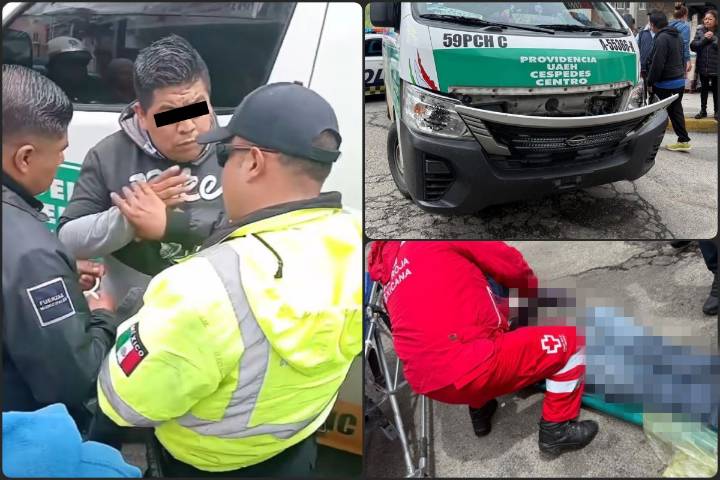 Autoridades procederán contra conductor de transporte público que atropelló y quitó la vida a un hombre en Pachuca