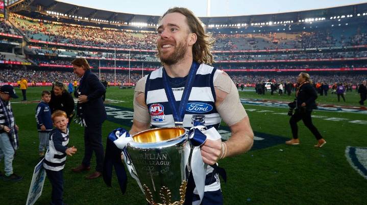 Much-loved premiership hero Cam Guthrie delisted in sad end to brilliant Geelong career