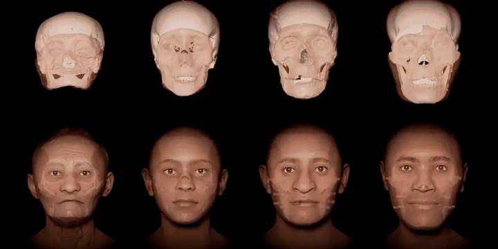 Cuatro momias andinas milenarias muestran su verdadero rostro gracias a una impactante reconstrucción digital