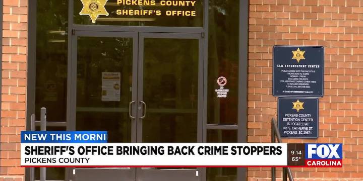 Pickens County Sheriff's Office bringing back Crime Stoppers