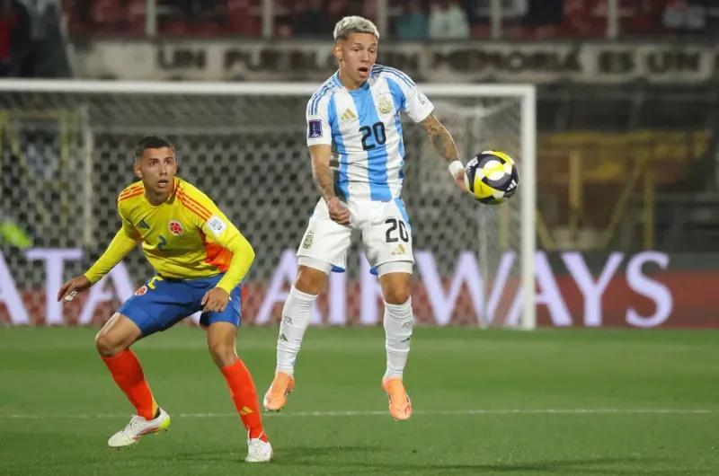 Prestianni, picante con los jugadores y DT de Colombia