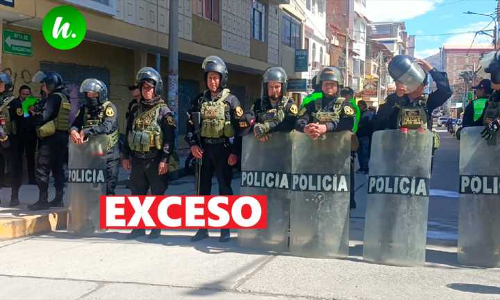 Exceso policial para un desalojo indigna a Huaracinos