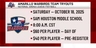 Amarillo Warbirds holding open tryouts for 2026 season