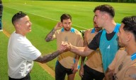 Las fotos del encuentro privado de Daddy Yankee con la Selección Argentina en Puerto Rico