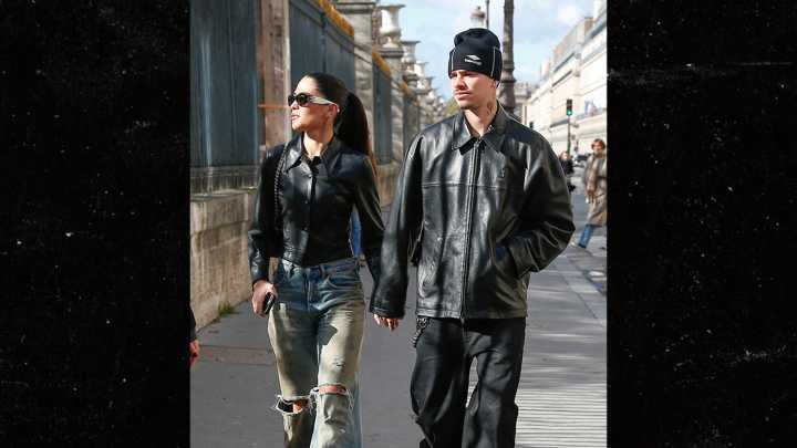 Romeo Beckham and Kim Turnbull Hold Hands in Paris