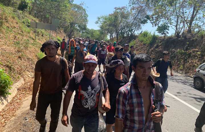 Nueva Caravana Migrante sale de Tapachula rumbo a la Ciudad de México