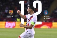 PSG sorprende al Barça con un gol agónico en la Champions League