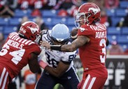 Dedrick Mills rushes for 115 yards, Stampeders trample Argonauts 44