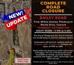 Happening Tonight! Full Closure Of Bailey Rd From Concord To Pittsburg
