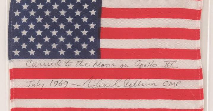 American flag that went to Moon on Apollo 11 mission up for auction