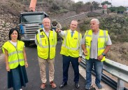El Cabildo concluye las obras de reparación y mejora de la carretera de El Faro, en Teror