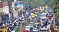 Massive traffic jams in parts of city as Valmiki community blocks key bridge