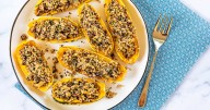 For stuffed squash in minutes, use the microwave