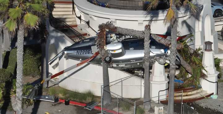 5 Hospitalized After Helicopter Loses Control And Crashes Near Popular California Beach