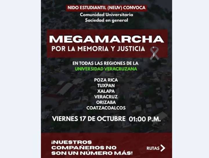 Llaman a movilización: red de estudiantes reclama negligencia de la UV en Poza Rica
