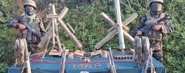 Assam Rifles seize large cache of arms and ammunition in Mizoram