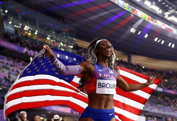 Athletics-Brown wins 100m, 200m at Athlos, Hodgkinson ends season on a high