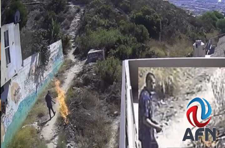 Hombre provocó un incendio cerca de unas viviendas