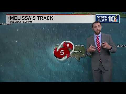 Hurricane Melissa's landfall on Jamaica is imminent