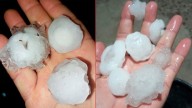 Intensa caída de granizo dejó serios daños Victoria