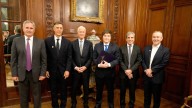 Javier Milei frente al CEO de J.P. Morgan: "Miren lo contento que estoy con el equipo económico que puse de canciller a alguien de 'Toto'"