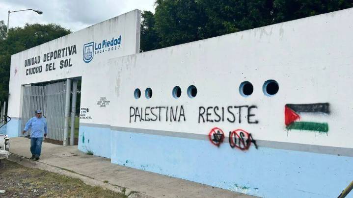 Intervienen unidades deportivas de La Piedad en apoyo a Palestina