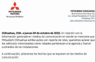 Aclara Mitsubishi situación de sus vehículos