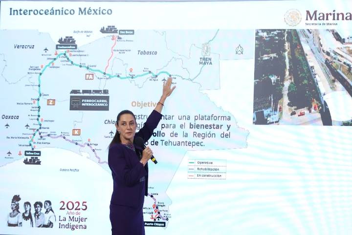Sheinbaum delinea sus prioridades de gasto: menos para seguridad y más para trenes y Pemex