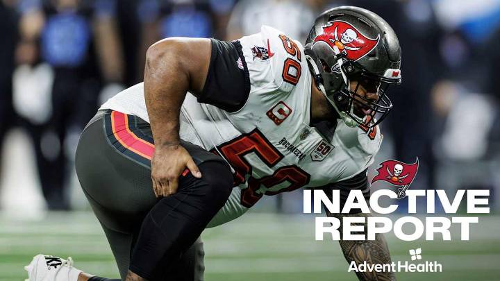 Bucs-Saints Inactives | Vita Vea Set to Suit Up in Superdome