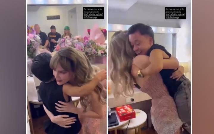 Abelito en los brazos de Belinda, el momento que enloqueció las redes