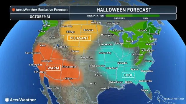 Georgia Halloween 2025 weather. Will you need to bundle up your kids?