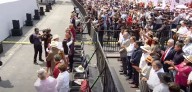 AJUSTE DE CUENTAS: Adán Augusto López y Andy López relegados detrás de la valla en informe de Sheinbaum en el Zócalo