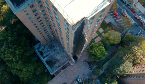 Se derrumba parte de un edificio de apartamentos en Nueva York; no se reportan heridos