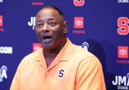 Where you can find Syracuse football coach Dino Babers on a TV trial run this weekend