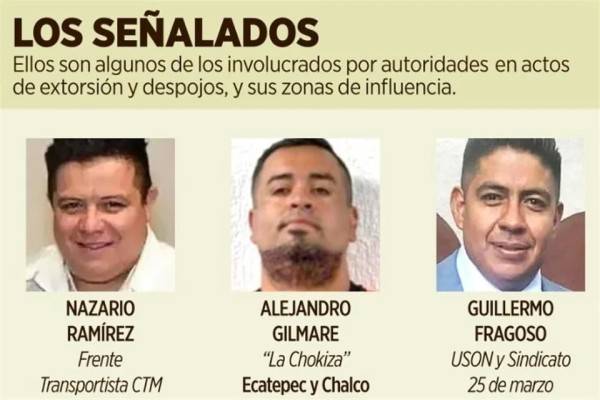 Van contra extorsión de fachada sindical