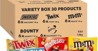 Huge box of Snickers, Bounty, Twix and M&M's on sale as part of Amazon Prime Big Deal Days