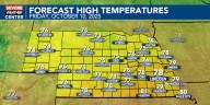 Mild and not as breezy Friday